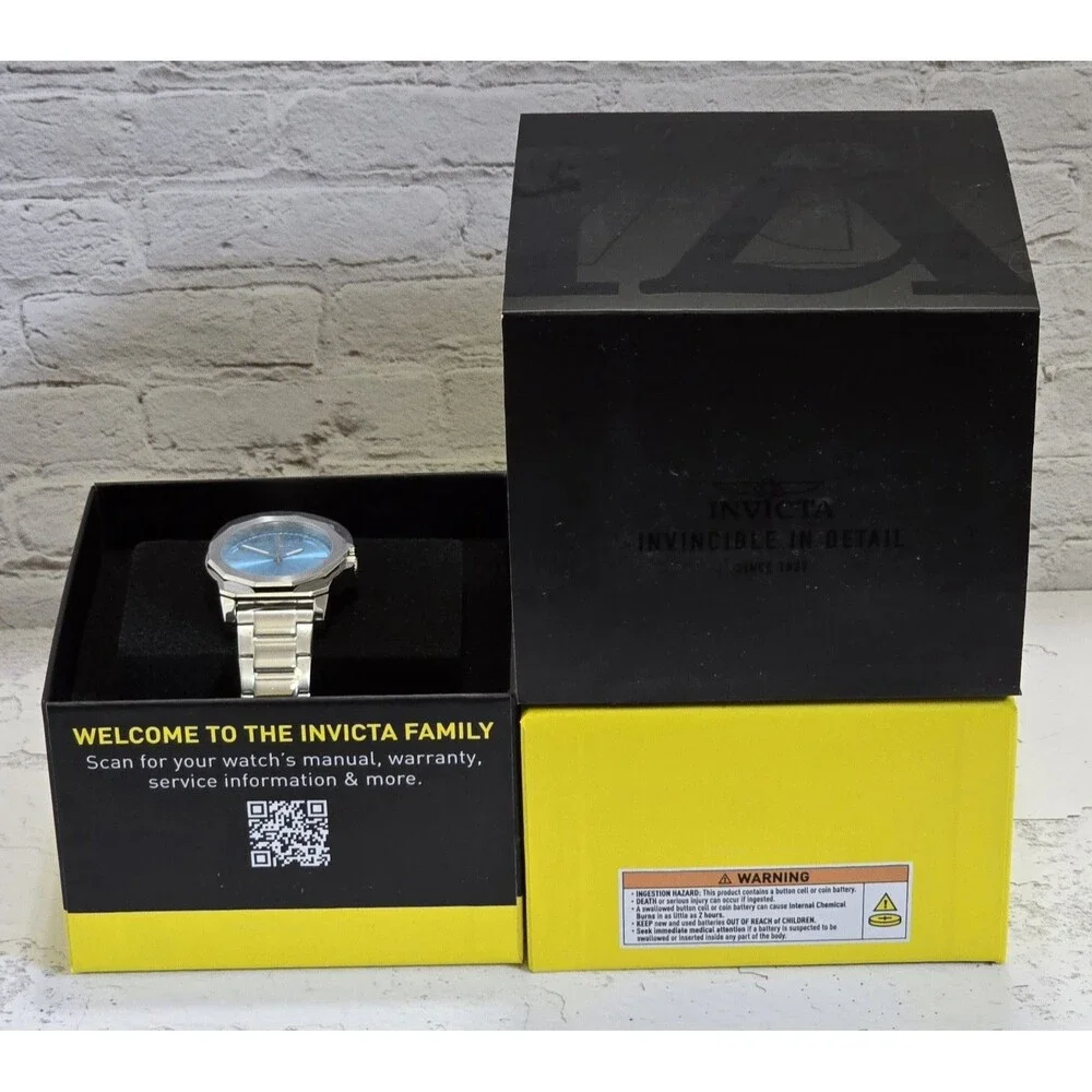 Invicta Speedway Facetio Women's Watch 34mm Light Blue Steel 51000 Brand New